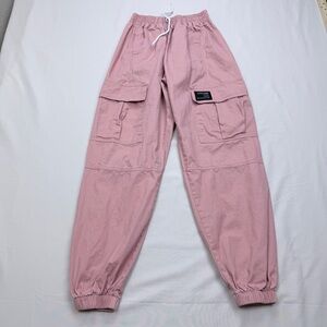 Trendy Girls Pink Cargo Pants